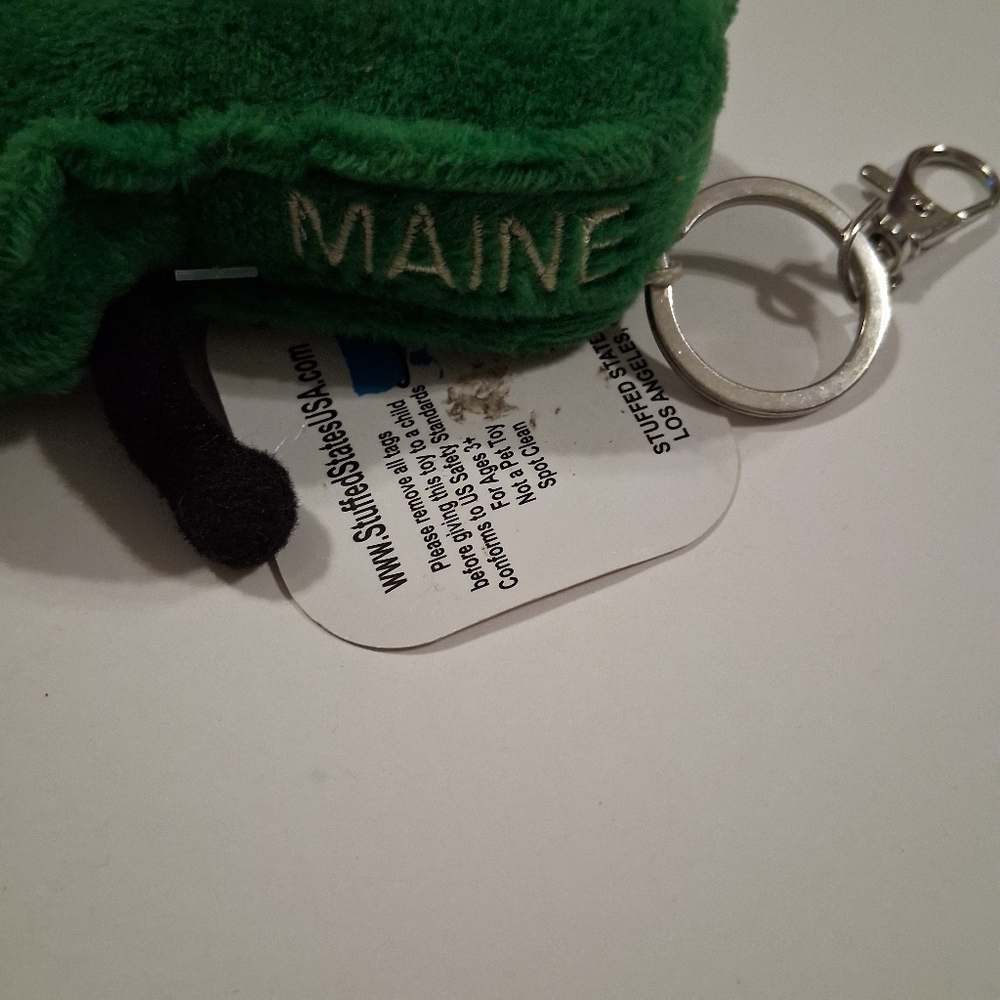 Stuffed States Usa Maine Keychain - Picture 6 of 12